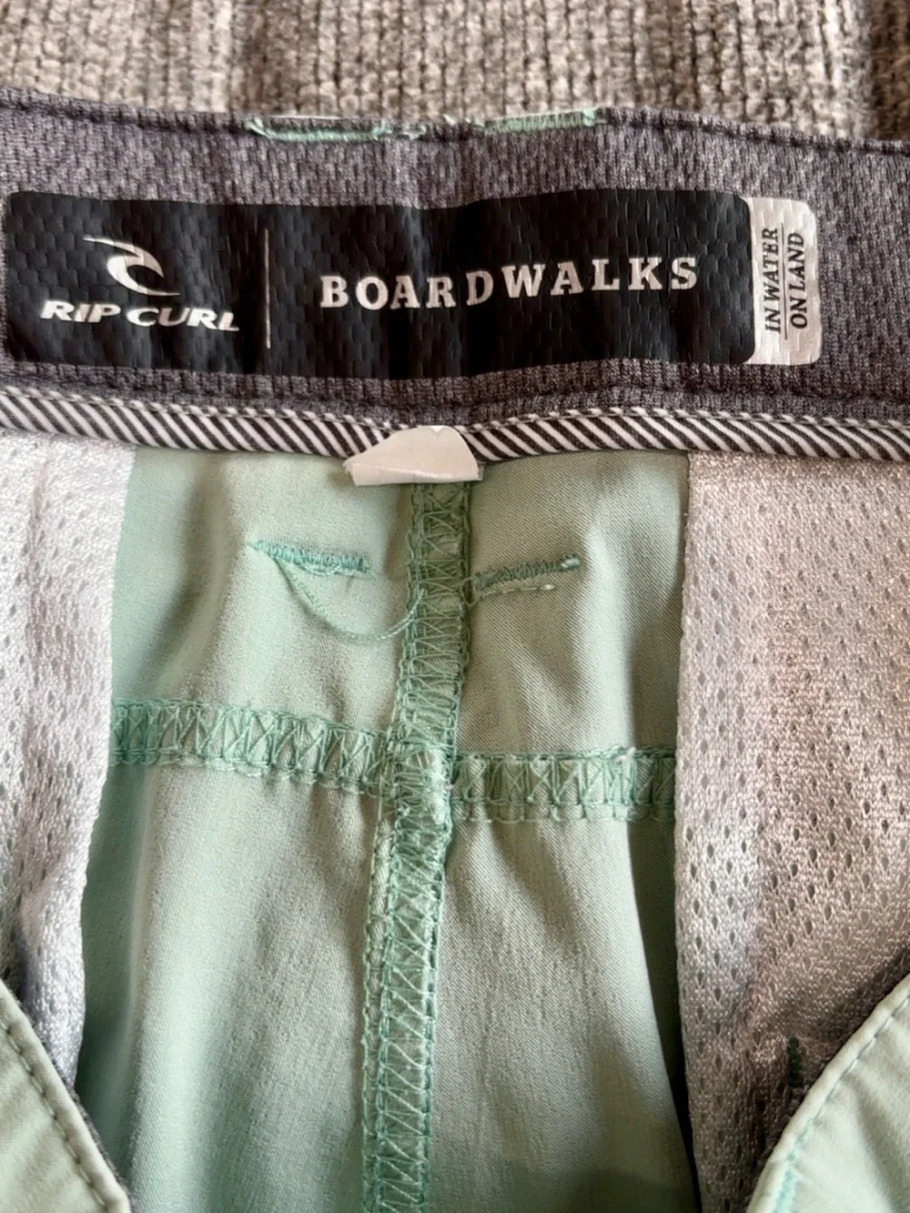 Rip Curl Light Mint Flat Front Performance Shorts